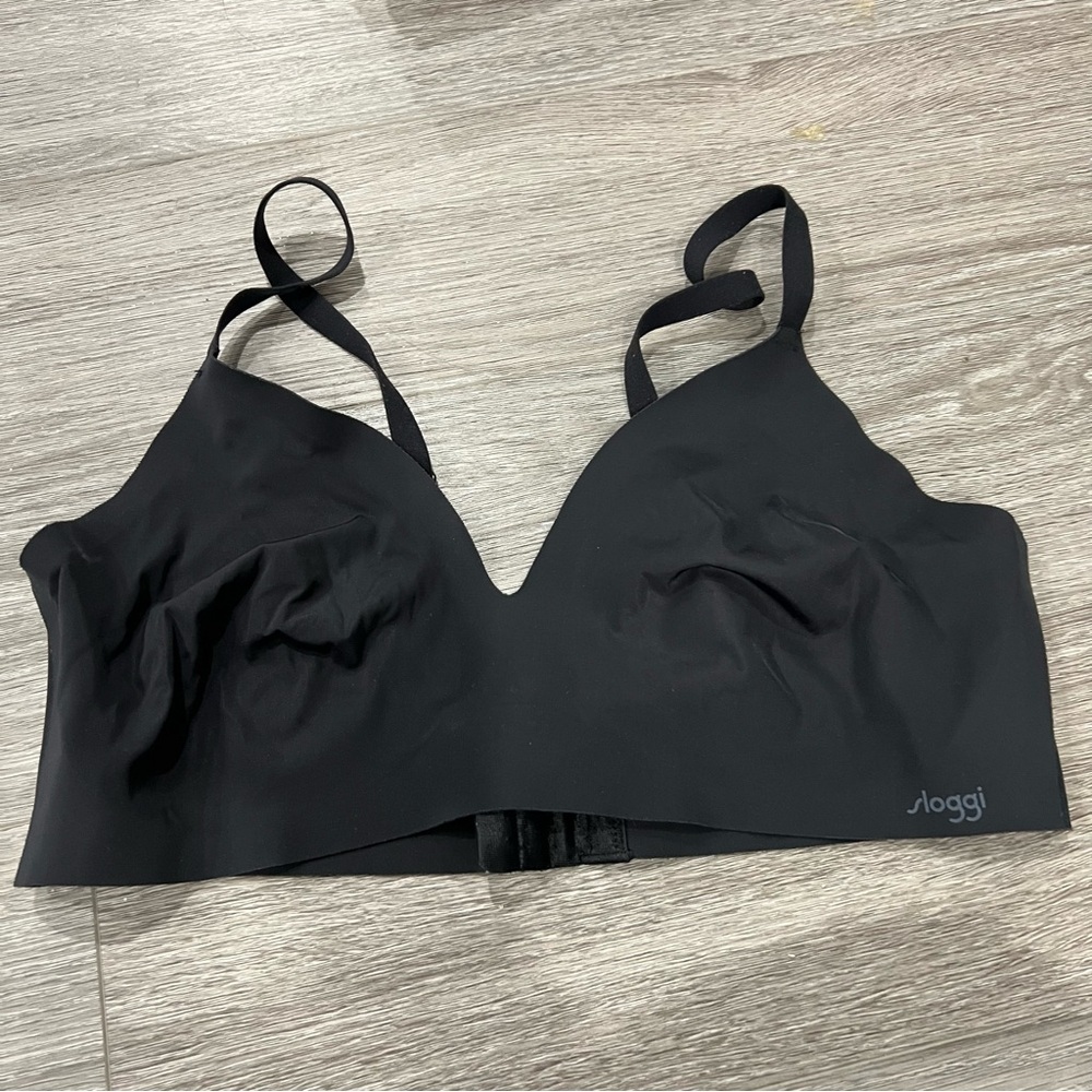 Sloggi Zero Feel Ultra Bra Black Wireless Bra Large